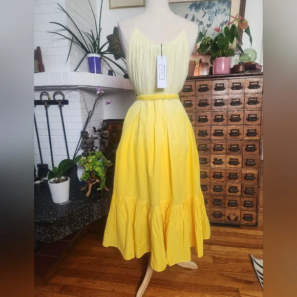 NWT RHODE Lea Dress In Yellow Ombre Size Small - Picture 6 of 15